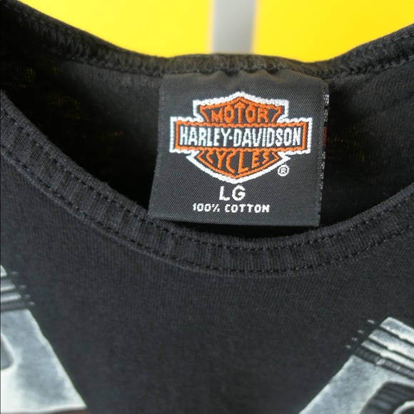 *SOLD* HARLEY DAVIDSON Pumping Iron Workout Top - Picture 4 of 4